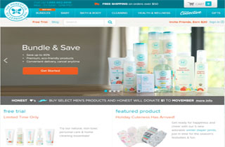 The Honest Company - Website Snapshot