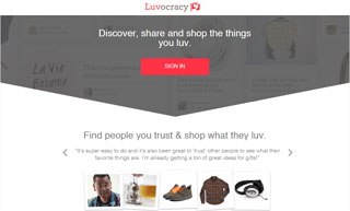 Luvocracy - Website Snapshot